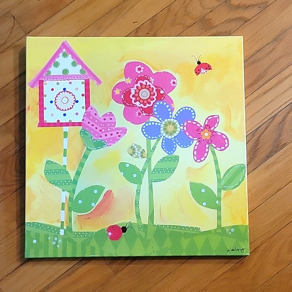 Oopsy Daisy Sunshine Yellow Flower canvas print by the Winborg Sisters